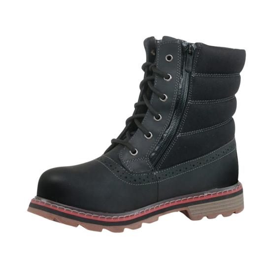 Nexgrip Women's Ice Kim Winter Boots - Black on a white background.