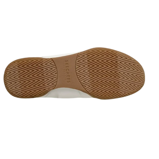 Skechers Men's Zinger EVO Slip In Shoes - White on a white background.