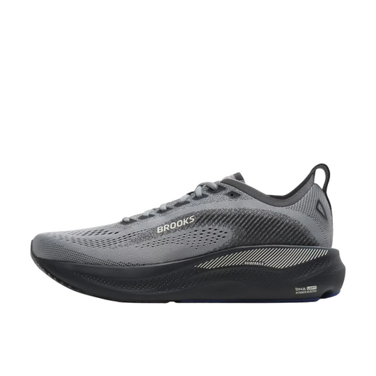 Brooks Men's Adrenaline GTS 26 Running Shoes - Primer/Marlin/Ebony on a white background.