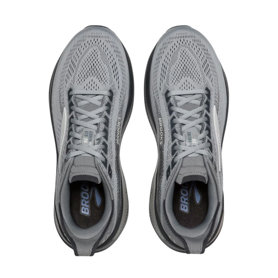 Brooks Men's Adrenaline GTS 26 Running Shoes - Primer/Marlin/Ebony on a white background.