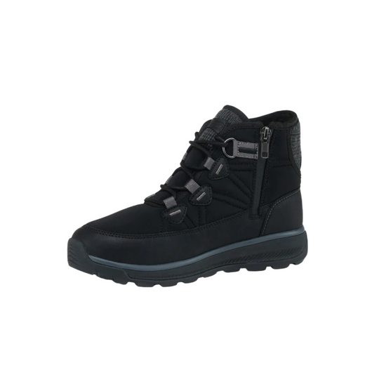 Nexgrip Women's Ice Wonder Mid Winter Boots - Black on a white background.