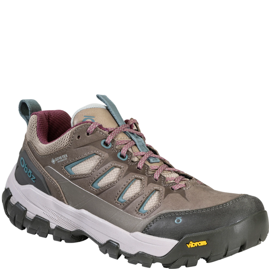 Oboz Women's Sawtooth X Pro Low GTX Hiking Shoes - Rockfall on a white background