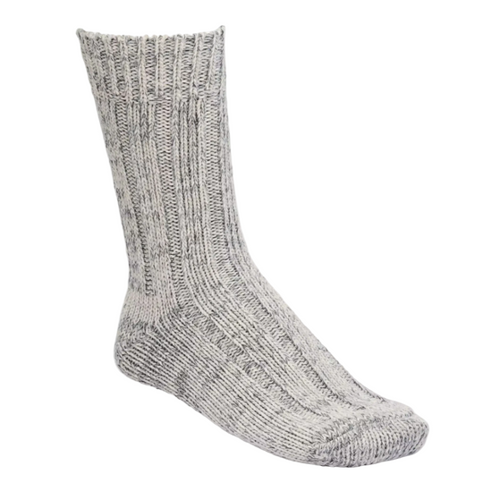 Gray sock on a white background