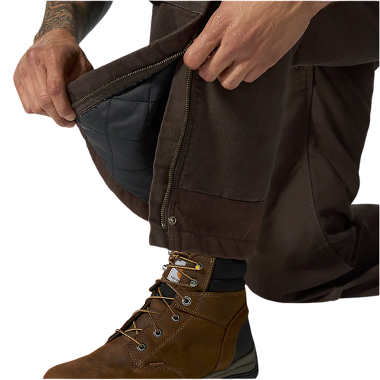 Carhartt Men's Loose Fit Insulated Bib Overall - Dark Brown
