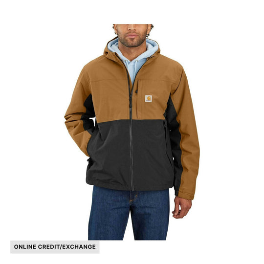 Carhartt Men's Storm Defender Relaxed Fit Lightweight Packable Jacket - Carhartt Brown/Black - ONLINE CREDIT/EXCHANGE - Lenny's Shoe & Apparel