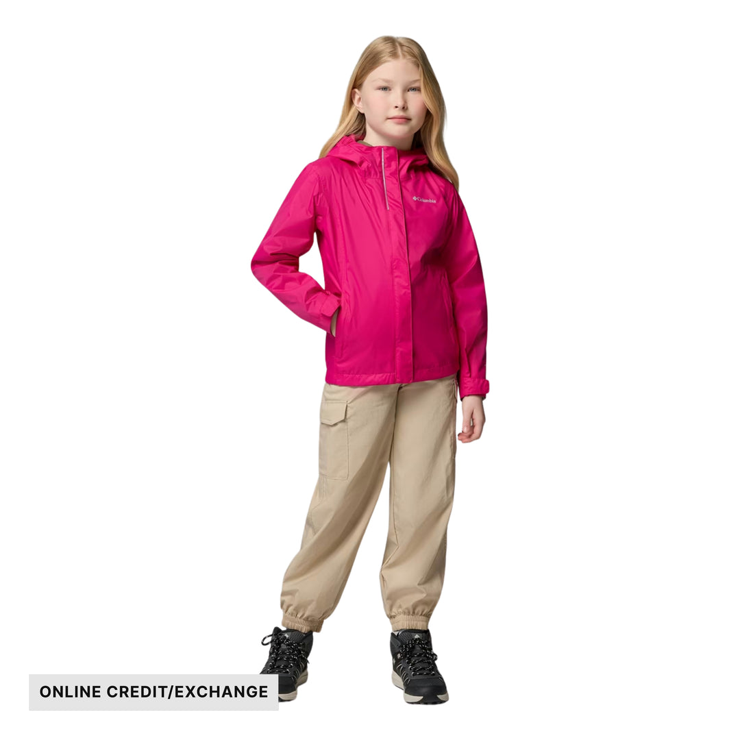 Columbia Girls' Arcadia Rain Jacket - Guava Pink - ONLINE CREDIT/EXCHANGE - Lenny's Shoe & Apparel