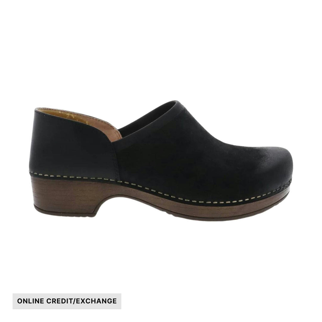 Dansko Women's Brenna - Black Burnished Suede - ONLINE CREDIT/EXCHANGE - Lenny's Shoe & Apparel