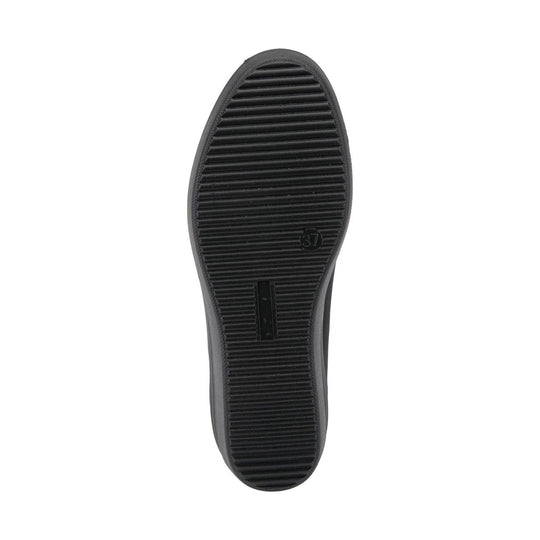 Black shoe outsole with ribbed tread and size 37 marking