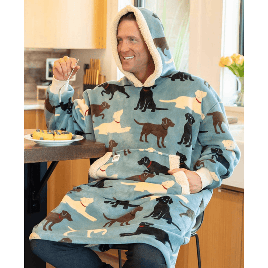 Lazy One Labs Blanket Hoodie - Blue - Lenny's Shoe & Apparel