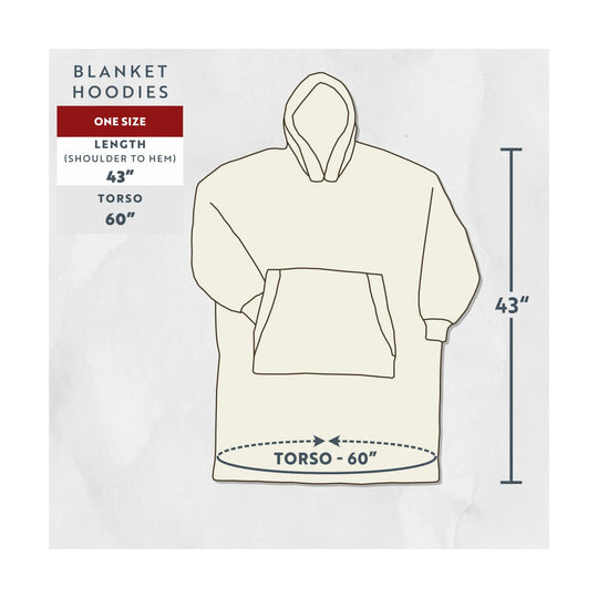 Lazy One Lazy Ass Blanket Hoodie - Blue/Green - Lenny's Shoe & Apparel
