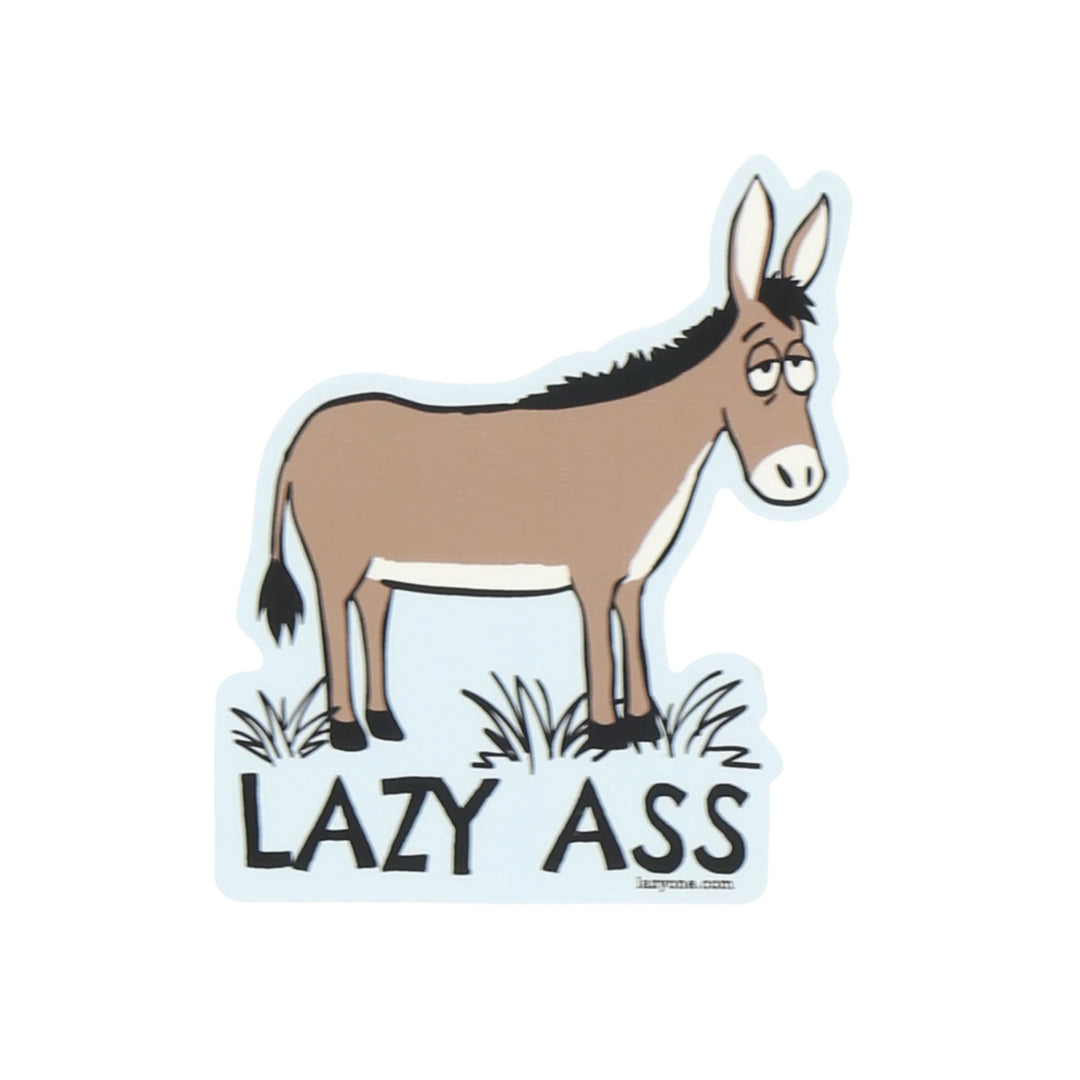 Lazy One Lazy Ass Sticker - Blue - Lenny's Shoe & Apparel