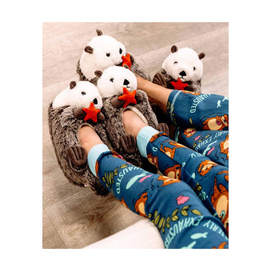 Lazy One Otter Slippers - Brown - Lenny's Shoe & Apparel