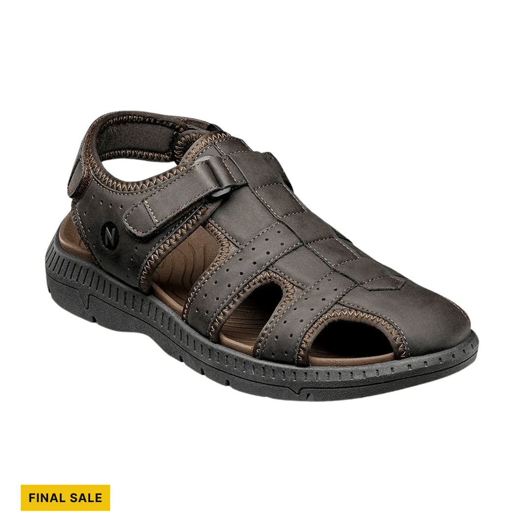 Nunn Bush Men's Laguna Closed Toe Fisherman Sandals - Brown - FINAL SALE - Lenny's Shoe & Apparel