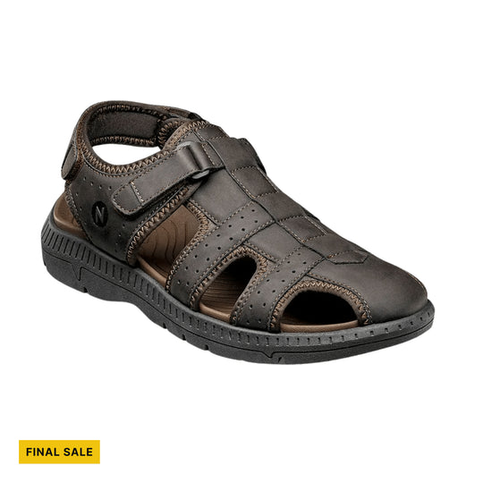 Nunn Bush Men's Laguna Closed Toe Fisherman Sandals - Brown - FINAL SALE - Lenny's Shoe & Apparel