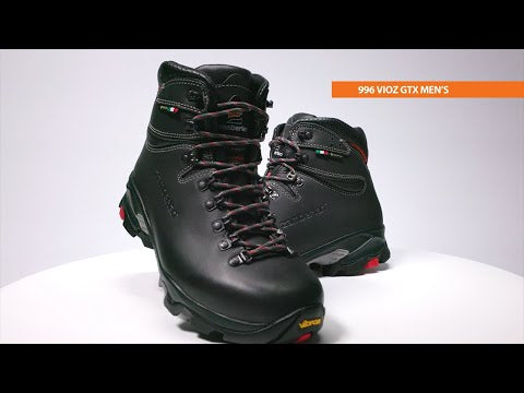 Zamberlan Men's Vioz GTX Hiking Boots - Dark Grey/Red