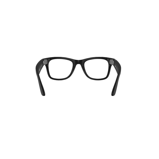 Black rectangular eyeglass frames shown front view