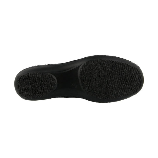 Black shoe outsole with textured traction pads