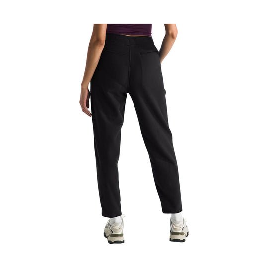 Black straight-leg pants with back pockets, shown from the back
