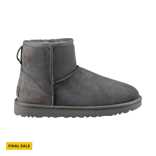 UGG Women's Classic Mini II Boot - Grey Suede - FINAL SALE - Lenny's Shoe & Apparel