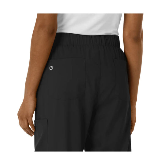 Wink Women's Boundless Classic Wide Leg Cargo Scrub Pant - Black - Lenny's Shoe & Apparel